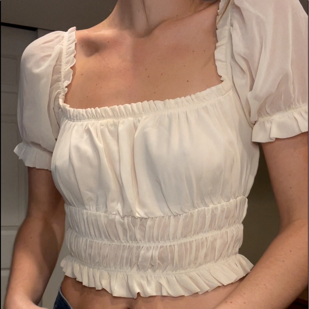 Ruffle crop top